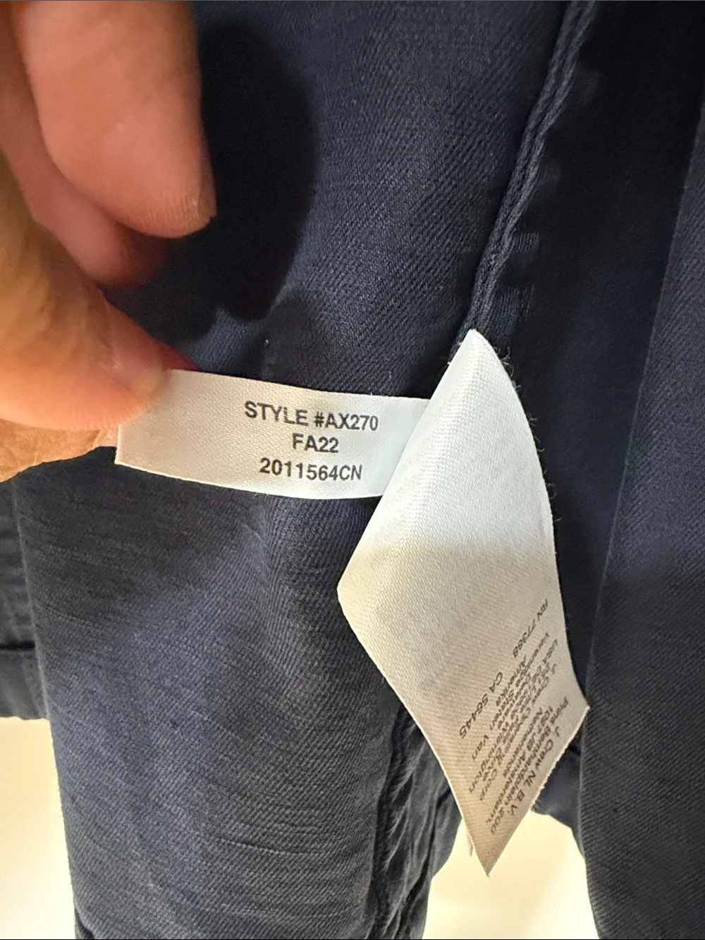 J. Crew Navy Blue Cotton Blazer